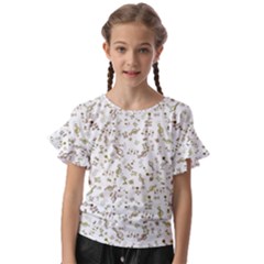 Background Ornamental Pattern Graphic Seamless Kids  Cut Out Flutter Sleeves by Uceng