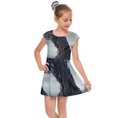 Trees Forest Woods Drawing Fantasy Dream Kids  Cap Sleeve Dress by Uceng