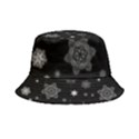 Christmas Snowflake Seamless Pattern With Tiled Falling Snow Inside Out Bucket Hat View1