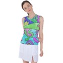 Colorful stylish design Women s Sleeveless Sports Top View1