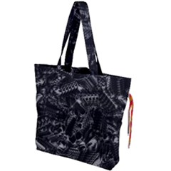 Xeno Frenzy Drawstring Tote Bag by MRNStudios