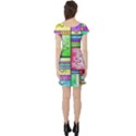 Colorful pattern Short Sleeve Skater Dress View2