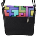 Colorful stylish design Flap Closure Messenger Bag (S) View1