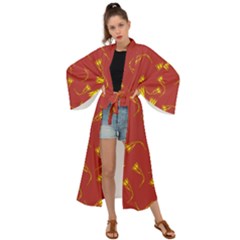 Background Pattern Texture Design Maxi Kimono by Ravend