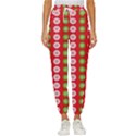 Festive Pattern Christmas Holiday Cropped Drawstring Pants View1