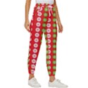 Festive Pattern Christmas Holiday Cropped Drawstring Pants View3