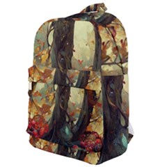 Abstract Texture Forest Trees Fruits Nature Leaves Classic Backpack by Pakemis