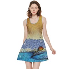 Abstract Painting Art Texture Inside Out Reversible Sleeveless Dress by Ravend