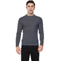 Small Grey Black Plaid Men s Long Sleeve Rash Guard View1