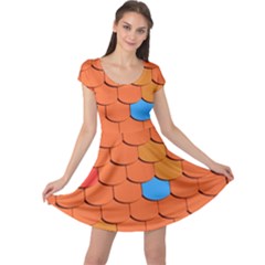 Roof Roofing Tiles  Cap Sleeve Dress by artworkshop