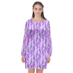 Unicorn Butterfly Long Sleeve Chiffon Shift Dress  by Sparkle