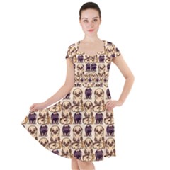 Pugs Cap Sleeve Midi Dress by Sparkle