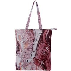 Cora; Abstraction Double Zip Up Tote Bag by kaleidomarblingart