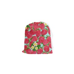 Strawberries-2 Drawstring Pouch (xs) by PaperDesignNest