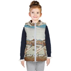 Birds And People On Lake Garda Kids  Hooded Puffer Vest by ConteMonfrey