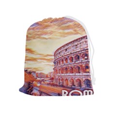 Rome Colosseo, Italy Drawstring Pouch (xl) by ConteMonfrey