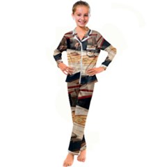 Let`s Make Pizza Kid s Satin Long Sleeve Pajamas Set by ConteMonfrey