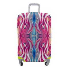 Mixed Media Repeats  Luggage Cover (small) by kaleidomarblingart