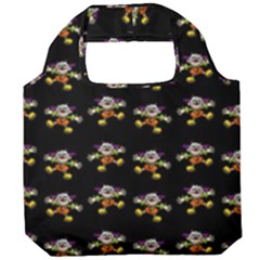 Dancing Clowns Black Foldable Grocery Recycle Bag by TetiBright