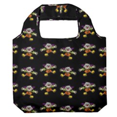 Dancing Clowns Black Premium Foldable Grocery Recycle Bag by TetiBright