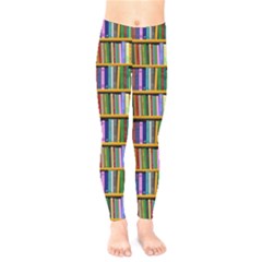 Books On A Shelf Kids  Leggings by TetiBright