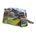 Aerial View Of Mountain And Body Of Water Wristlet Pouch Bag (Medium) View2