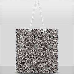 Black Cheetah Skin Full Print Rope Handle Tote (large) by Sparkle