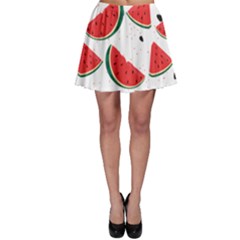 Watermelon Seamless Pattern Skater Skirt by Jancukart