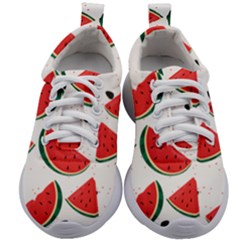 Watermelon Seamless Pattern Kids Athletic Shoes by Jancukart