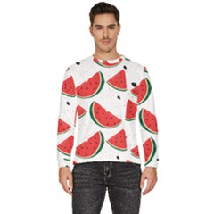 Watermelon Seamless Pattern Men s Fleece Sweatshirt by Jancukart