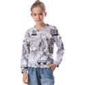 Antique Mercant Map  Kids  Long Sleeve Tee with Frill  View1