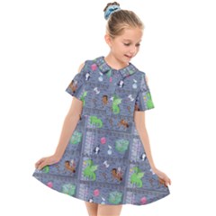 Micro Dnd Kids  Short Sleeve Shirt Dress by NerdySparkleGoth