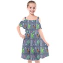 Micro Dnd Kids  Cut Out Shoulders Chiffon Dress View1