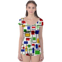 Colorful Rectangles                                                                      Boyleg Leotard (ladies) by LalyLauraFLM