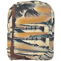 End Of The Day On The Lake Garda, Italy  Full Print Backpack by ConteMonfrey