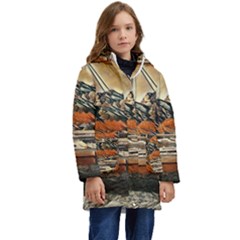 Art Boats Garda, Italy  Kid s Hooded Longline Puffer Jacket by ConteMonfrey