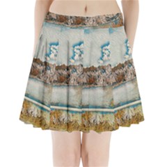 Side Way To Lake Garda, Italy  Pleated Mini Skirt by ConteMonfrey