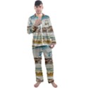 Side way to Lake Garda, Italy. Men s Long Sleeve Satin Pajamas Set View1