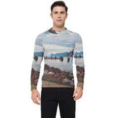 Ducks On Gardasee Men s Long Sleeve Rash Guard by ConteMonfrey