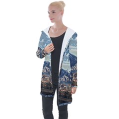 Lake In Italy Longline Hooded Cardigan by ConteMonfrey