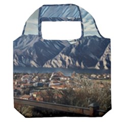 Lake In Italy Premium Foldable Grocery Recycle Bag by ConteMonfrey