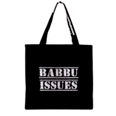 Babbu Issues - Italian Daddy Issues Zipper Grocery Tote Bag by ConteMonfrey