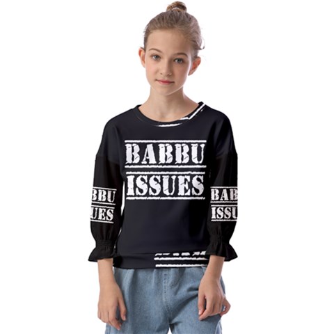 Babbu Issues - Italian Daddy Issues Kids  Cuff Sleeve Top by ConteMonfrey