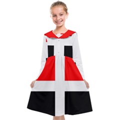 Arpitania Flag Kids  Midi Sailor Dress by tony4urban