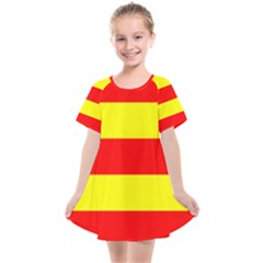 Aust Agder Flag Kids  Smock Dress by tony4urban