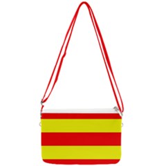 Aust Agder Flag Double Gusset Crossbody Bag by tony4urban