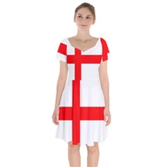 Bologna Flag Short Sleeve Bardot Dress by tony4urban