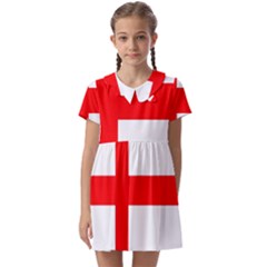 Bologna Flag Kids  Asymmetric Collar Dress by tony4urban