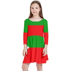 Avar People Kids  Quarter Sleeve Skater Dress by tony4urban