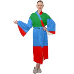 Dagestan Flag Maxi Velour Kimono by tony4urban